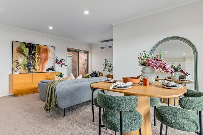 Rare north-facing corner home with garden views