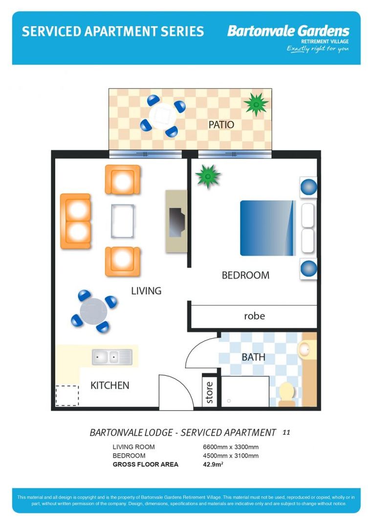 Modern 1 bedroom apartment