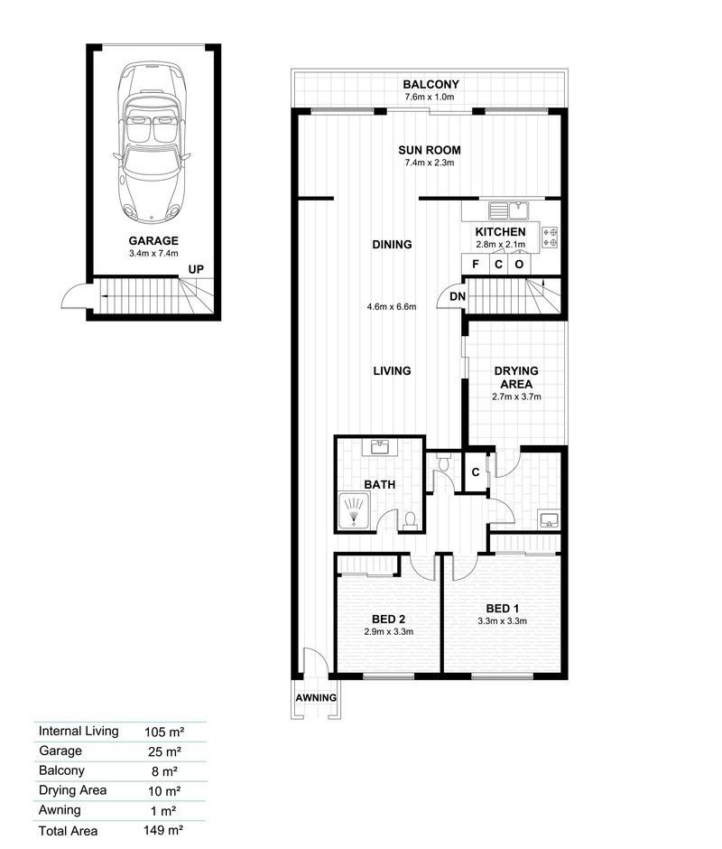 Light-Filled Home with Sunroom and Space to Live