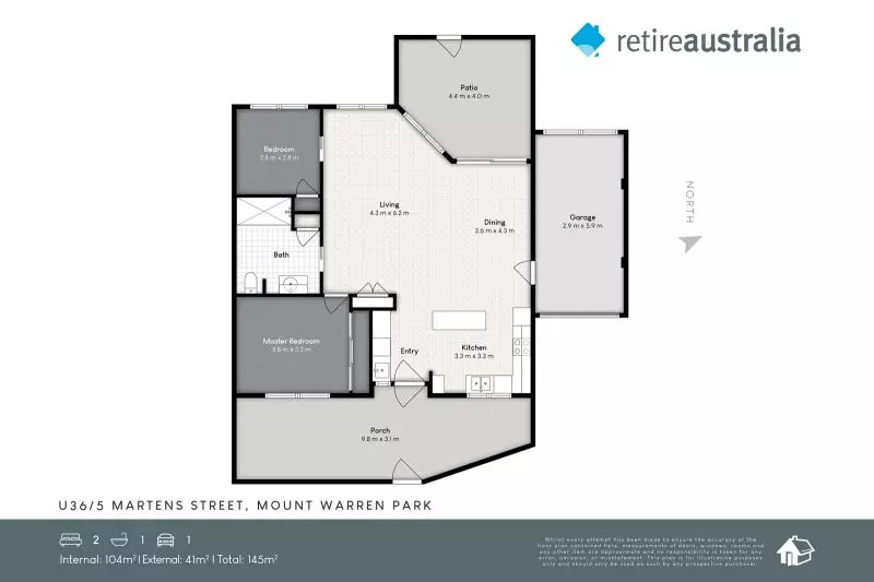 Retirement living at its best, located in a sought-after community.