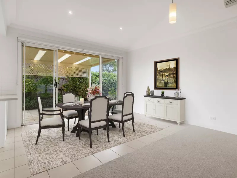 North-facing with High ceilings and Private Courtyard