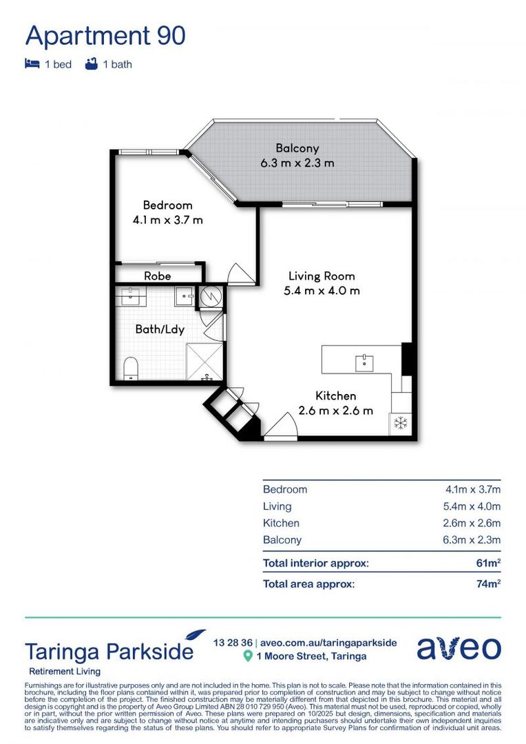 Spacious serviced apartment