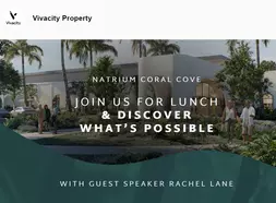 You are invited to an exclusive Natrium Coral Cove Discovery Session.