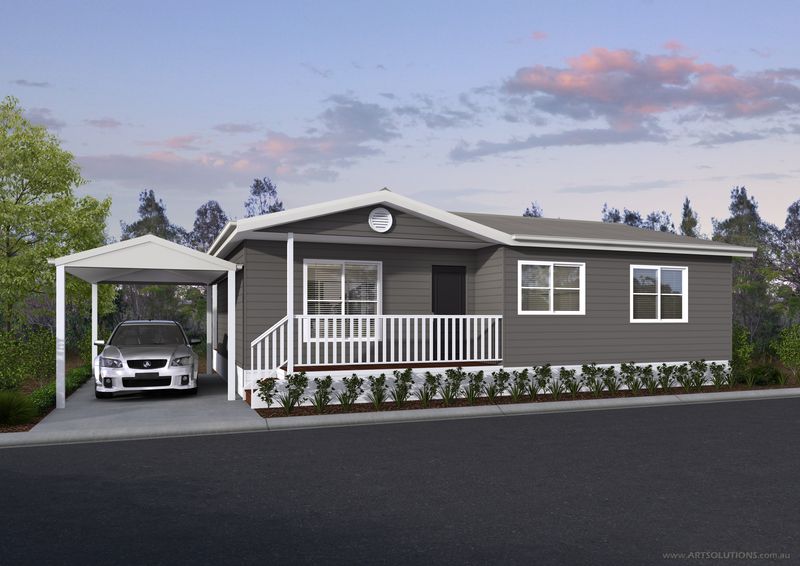 Brand new home nestled by the water’s edge