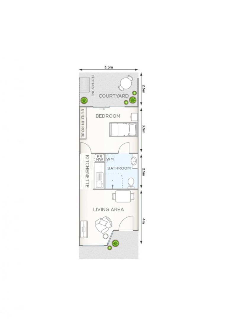 Single Catered Unit with weekly lunch package option* – Rent in Seniors Community
