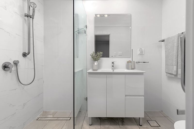 Perfectly located, renovated unit with easy ramp access and lovely district views.