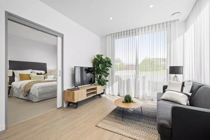 Bright and airy apartment in close proximity to the dining hall at Glengara Care