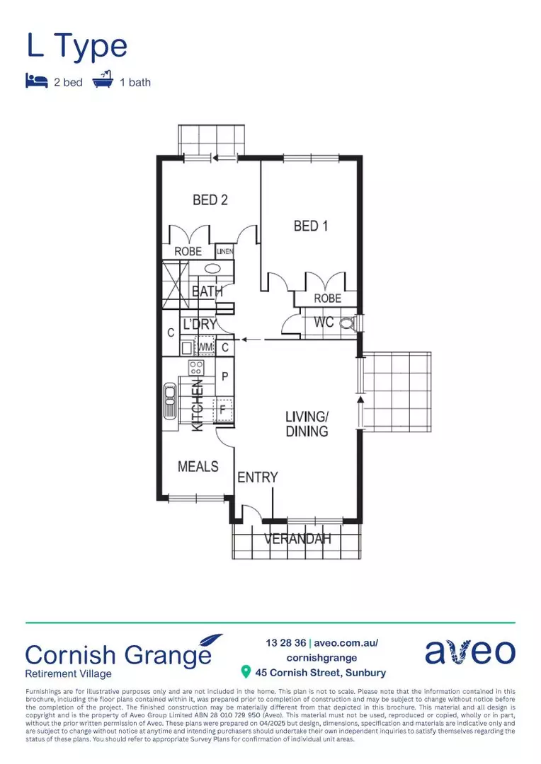 2-bedroom villa close to community facilities