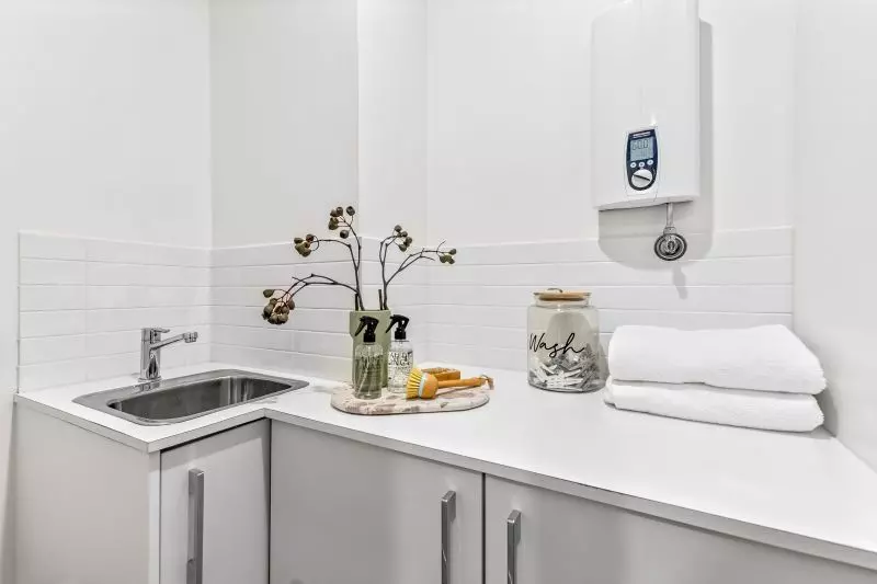 Spacious one-bedroom with tranquil courtyard garden views