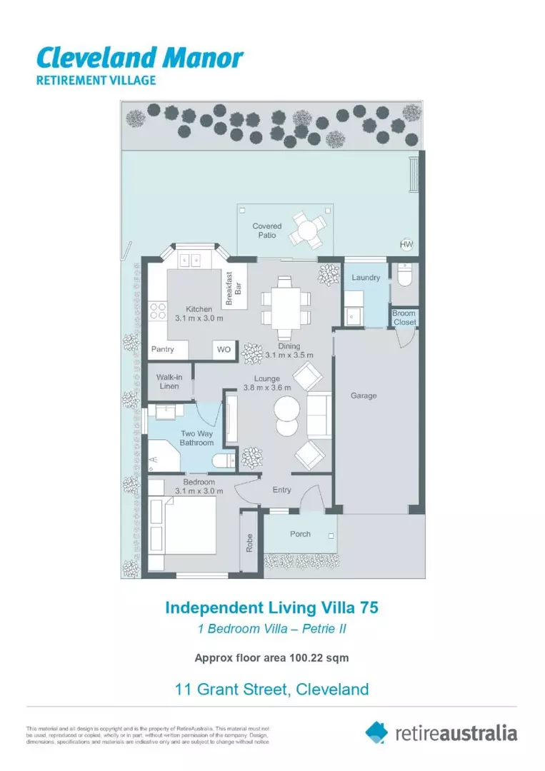 Charming 1 Bedroom Villa for Retirement Living at Its Best