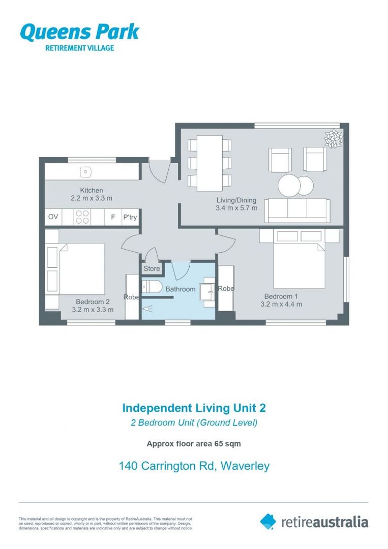 Exquisitely renovated 2 bedroom unit with well-sized living area and spacious kitchen.