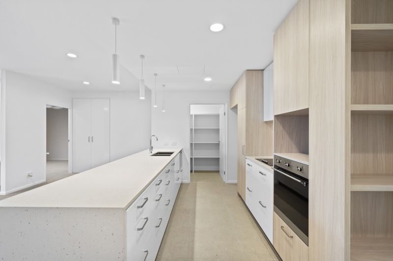 North-facing, fourth-floor apartment with views to the City.