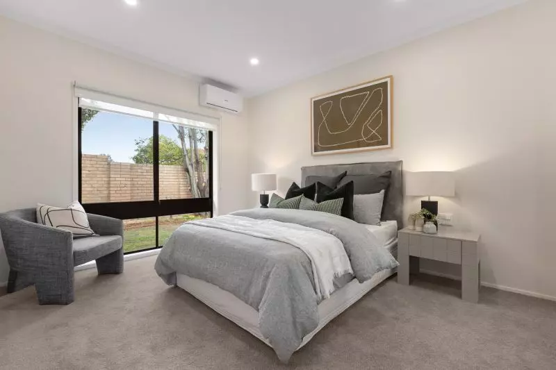 North-facing two-bedroom villa with private backyard