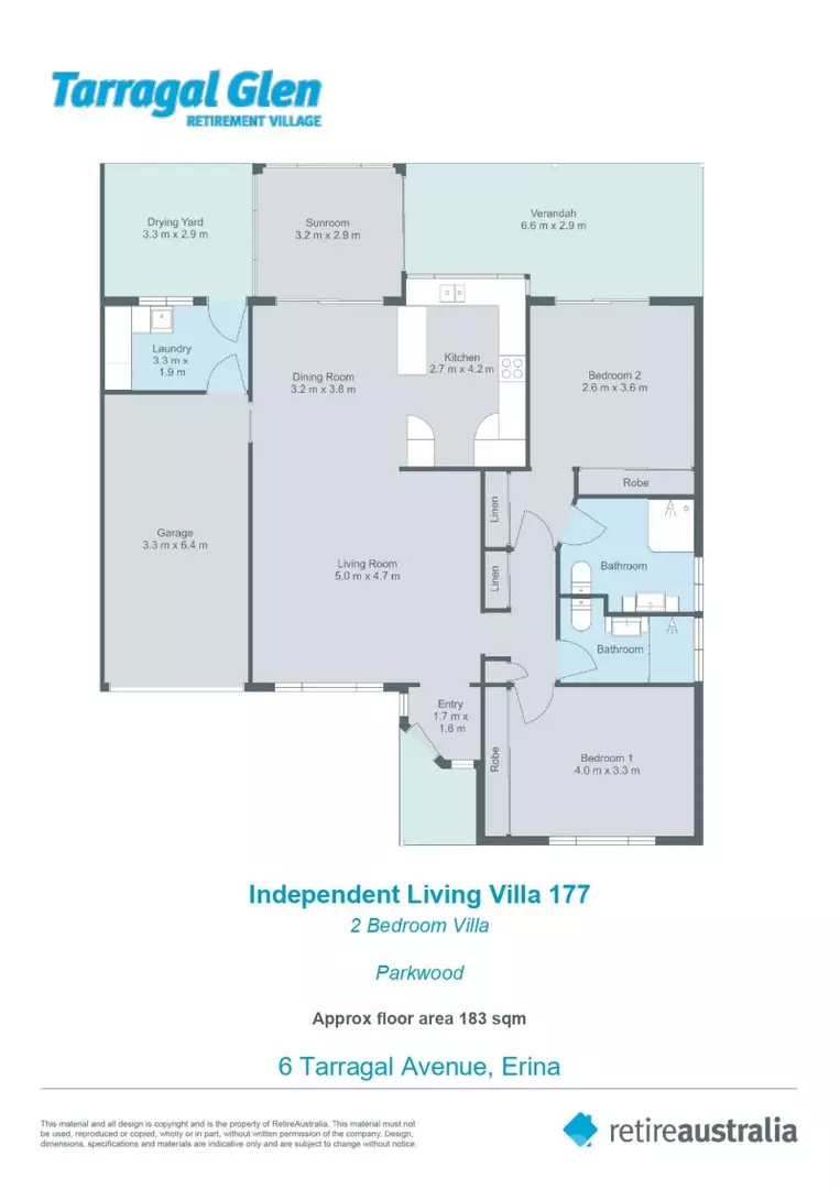 Featuring the best of both worlds. Enclosed sunroom and pergola at rear of the villa attracting the morning sun.