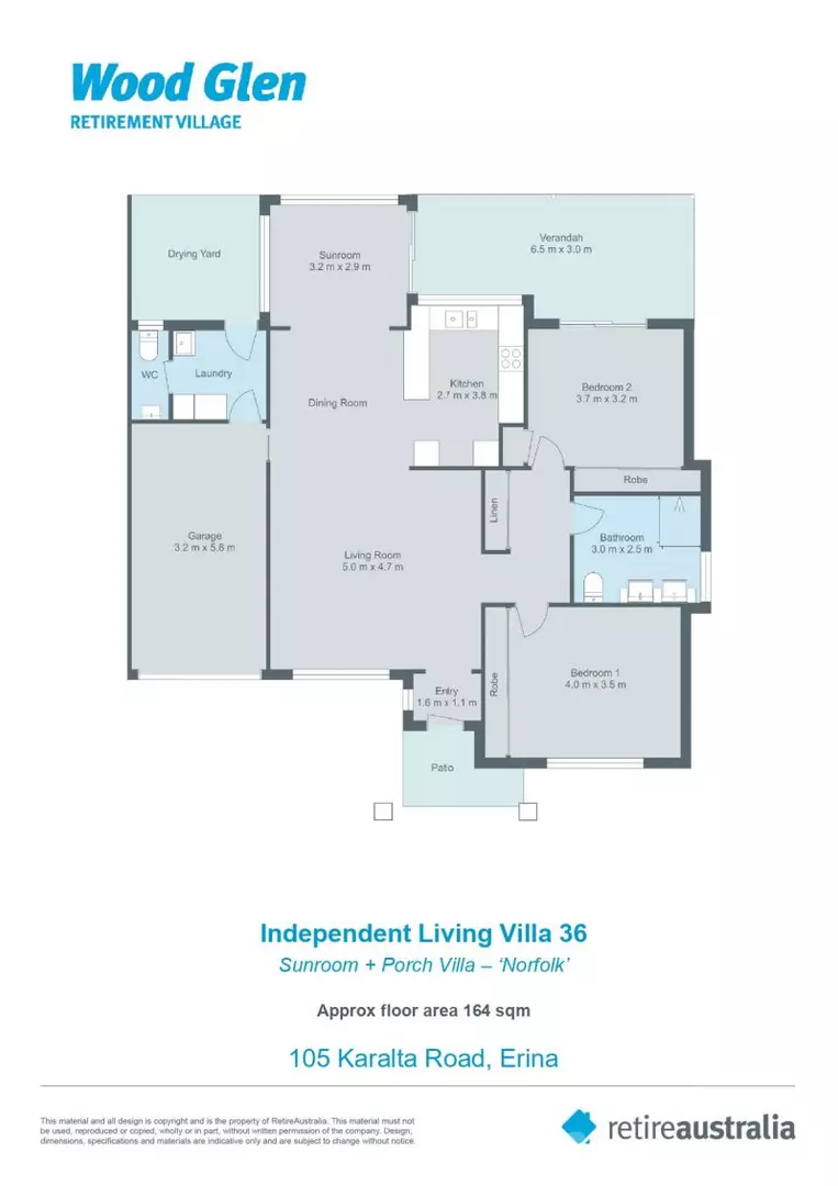 Perfectly positioned sought after two bedroom villa