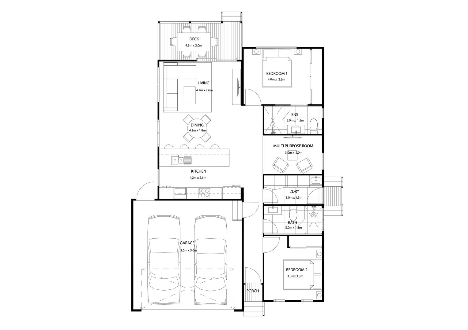 Refined Contemporary Living Designed for Ease