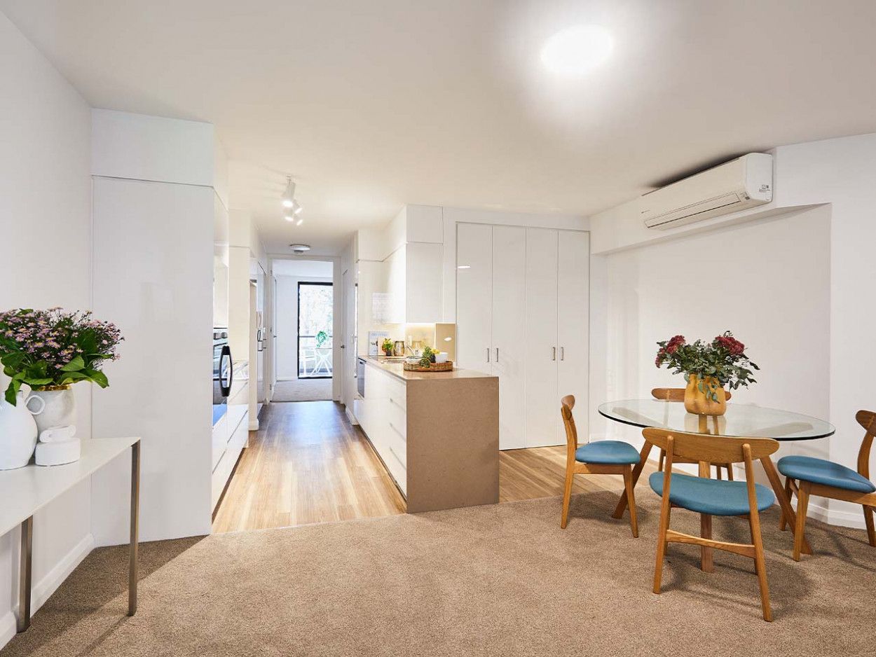 A welcoming village within the village of Mosman. Newly refurbished - #57 is a lovely 1-bed apartment on level 4 in Uniting The Garrison Village