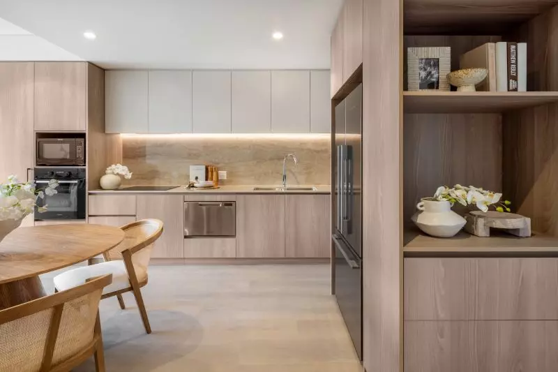 Luxe open-plan 1-bedroom apartment