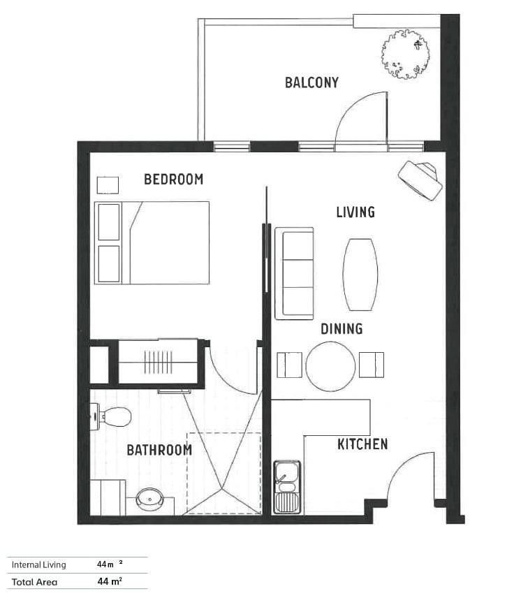 Freshly Renovated with Leafy Balcony Views