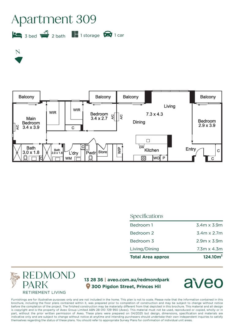 Spacious third-floor apartment with city views