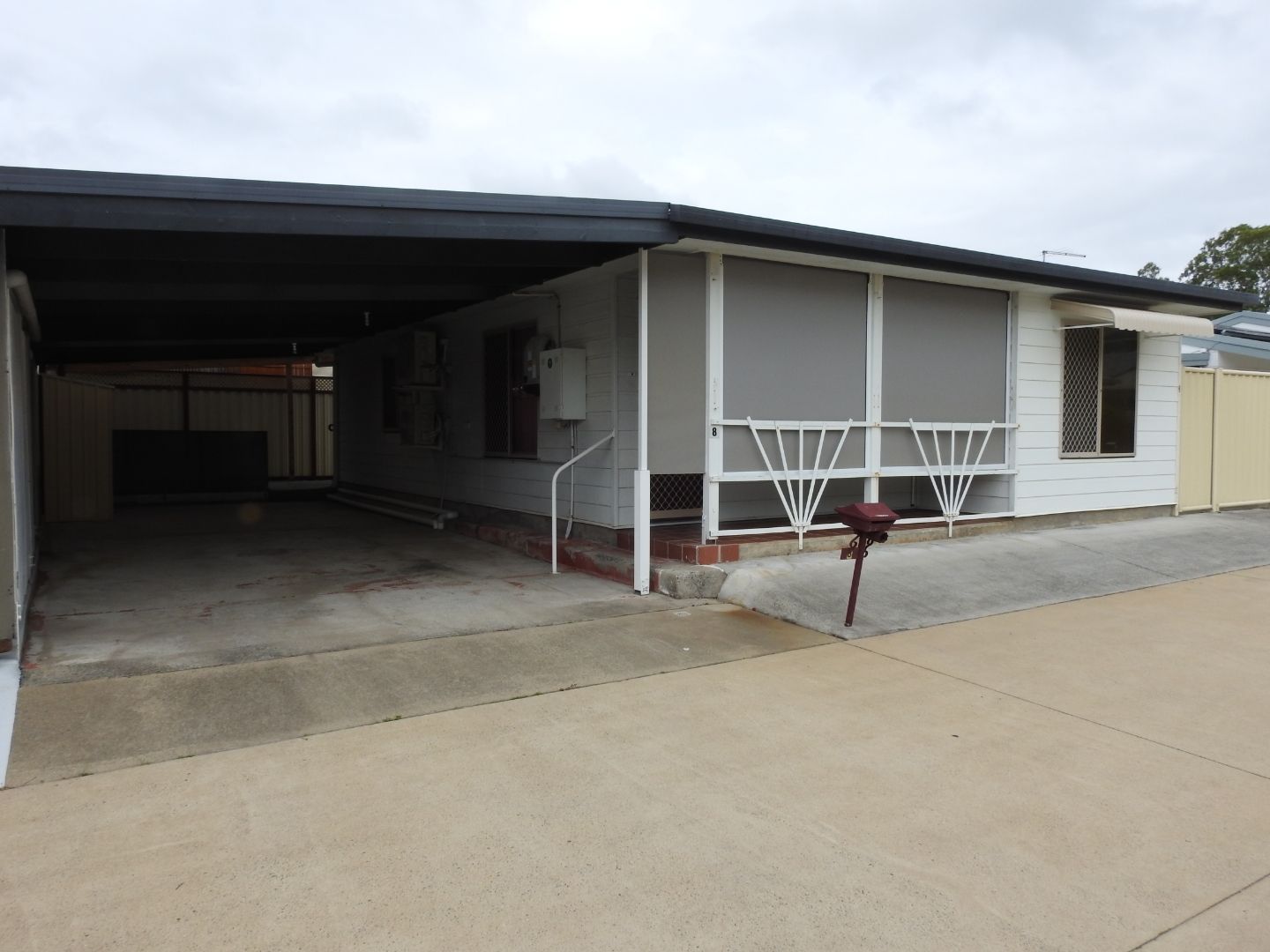 Easy walk to the clubhouse and on the sunny side of Palm Court.