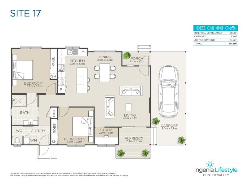 Brand new 2 bedroom home