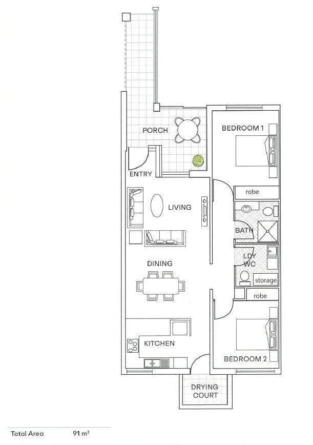 Stylish Upper Villa with Fresh Interiors and Covered Patio