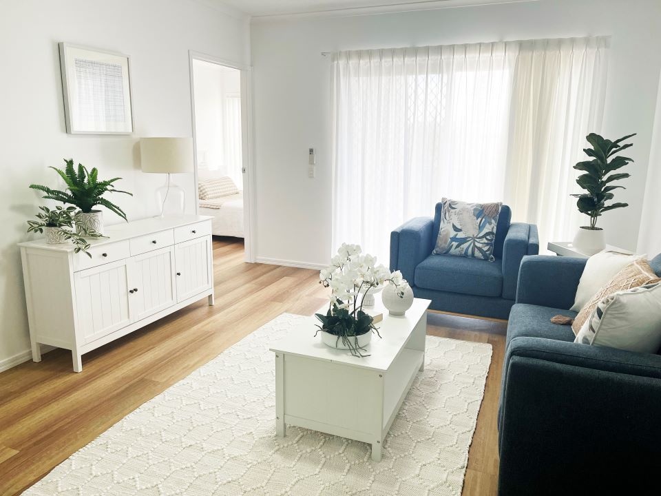 Retire the way you deserve with independent seniors' living! This modern apartment comes fully furnished.