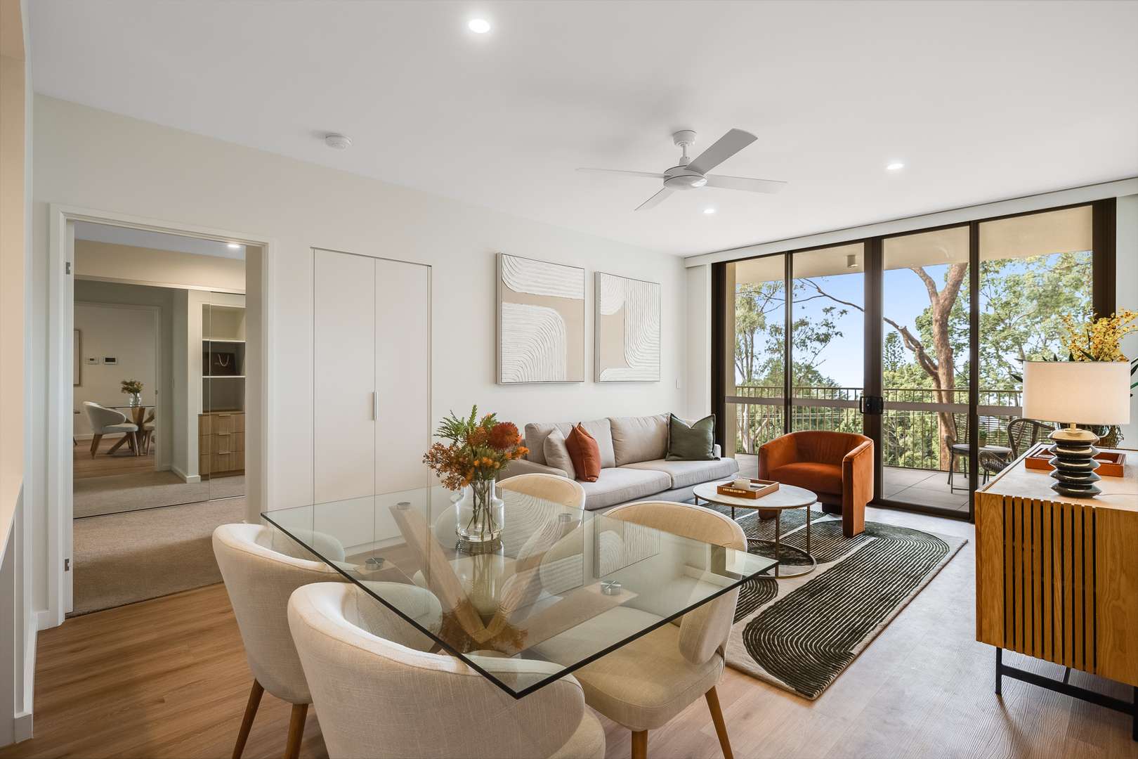 Two Bedroom + Study overlooking the rolling escarpment or the green fairways - Type C