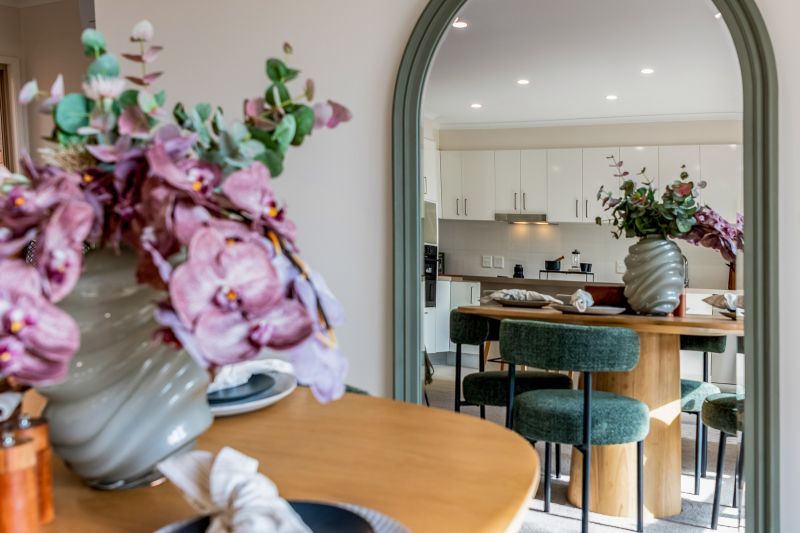 Rare north-facing corner home with garden views