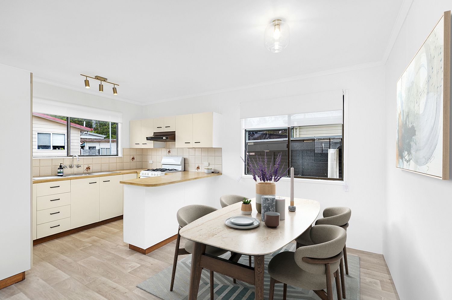 SOLD - Light and Open - 2 Car Spaces on the site - Freshly Painted and Presented