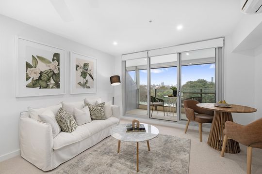 Light-Filled Studio Apartment with Skyline Views at Goodwin Village
