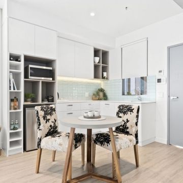 Easy lift access and convenient proximity to the dining room. Light and airy for year around entertainment.