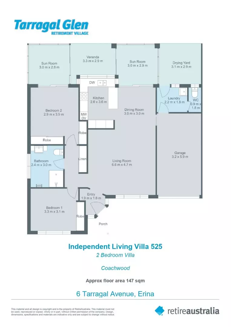 Sought After Two Bedroom Villa.