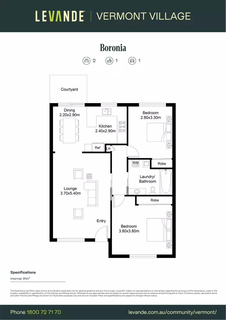 One Bedroom Villas | Burwood Highway, Vermont Village - Enquire for Availability