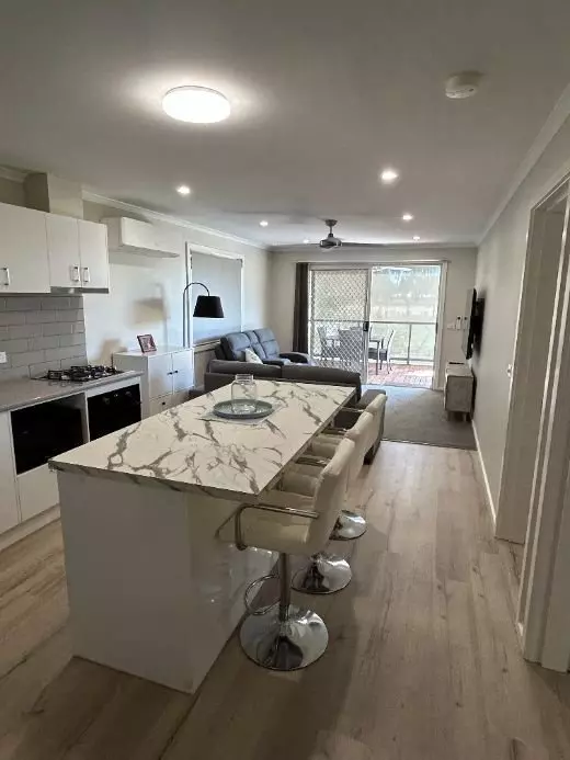 This cleverly designed two-bedroom home is packed with features!