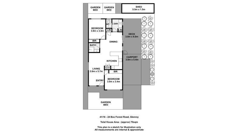 2 Bedrooms – Gardeners Delight!