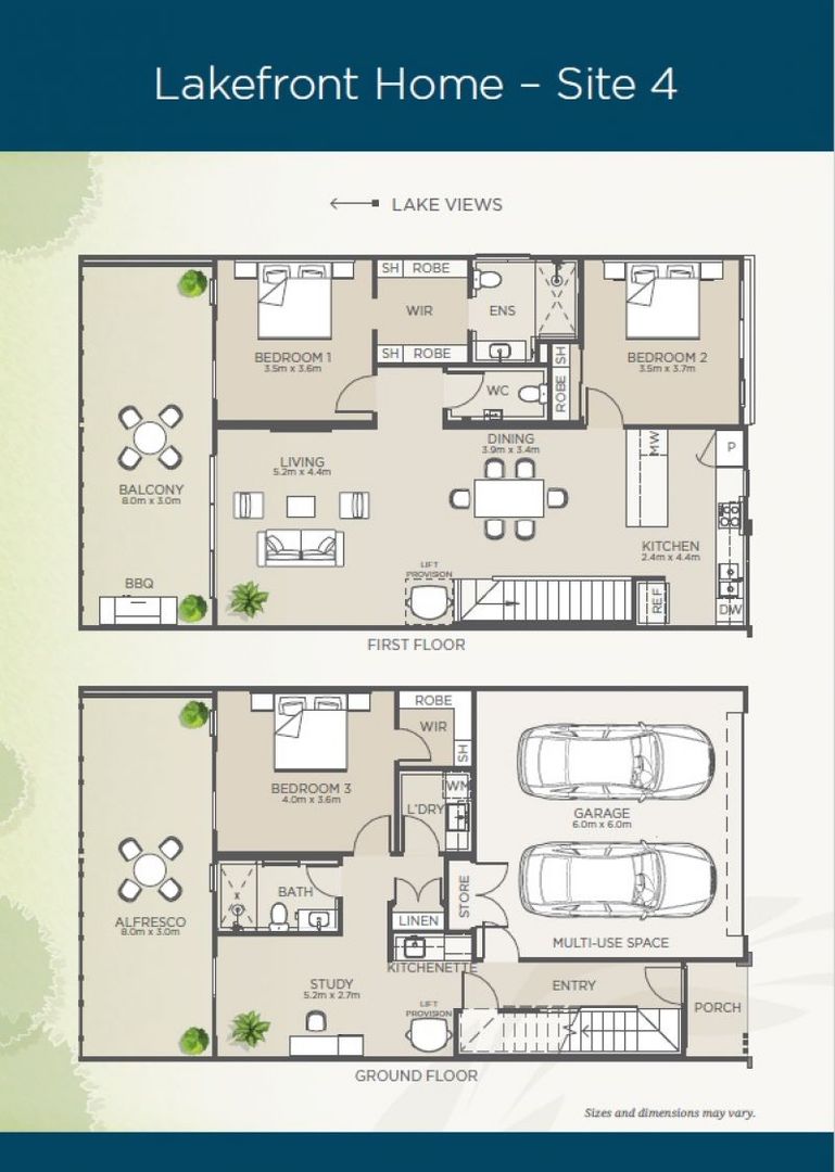 Impressive two-storey lakefront home