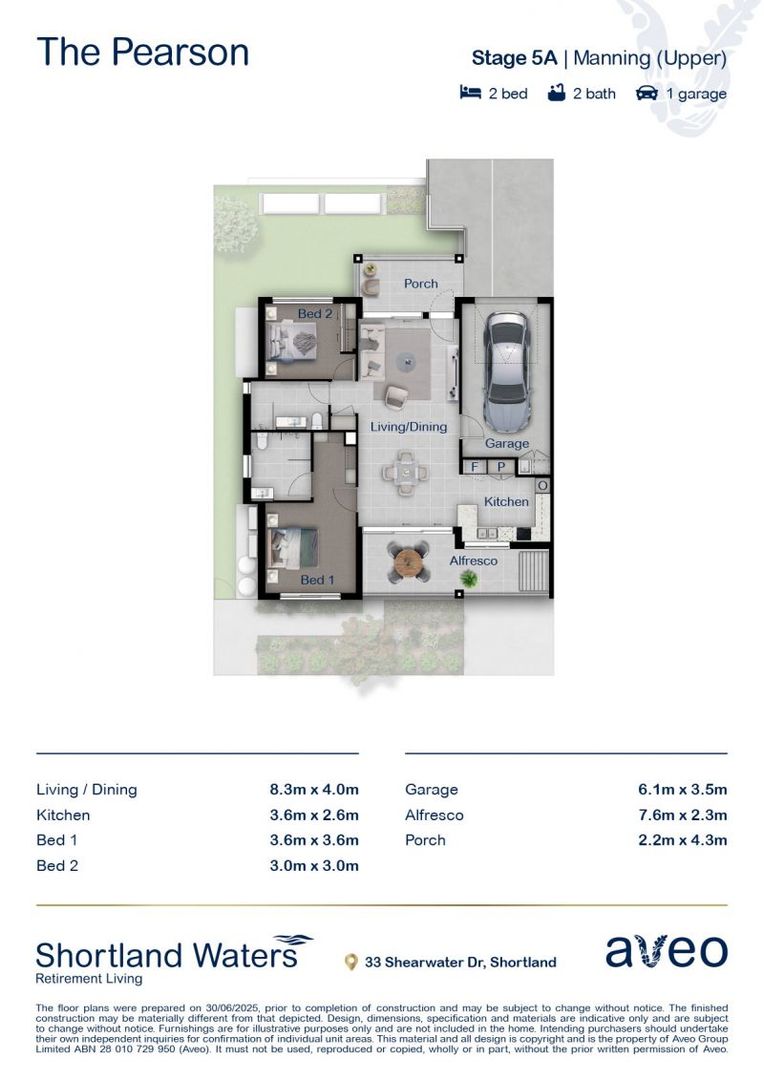Enjoy relaxed retirement living with lovely views across the golf course
