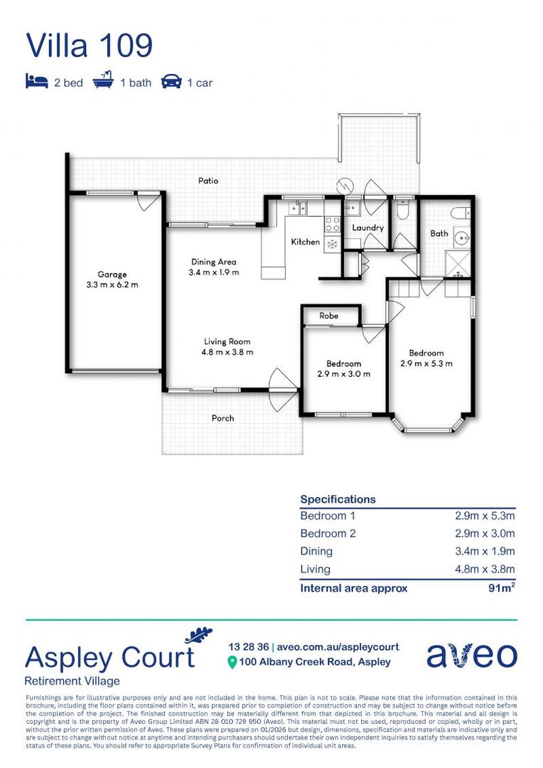 Spacious Two-Bedroom Unit in a Prime Location