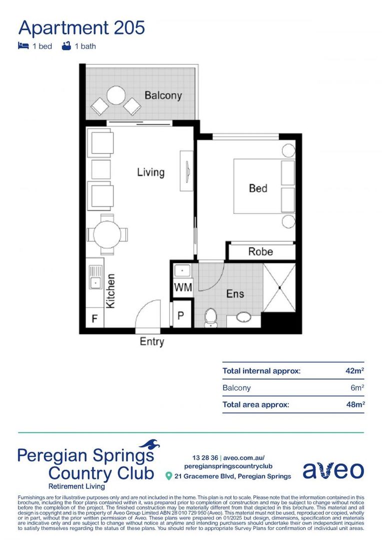 Sunny 1-bedroom apartment with beautiful community views
