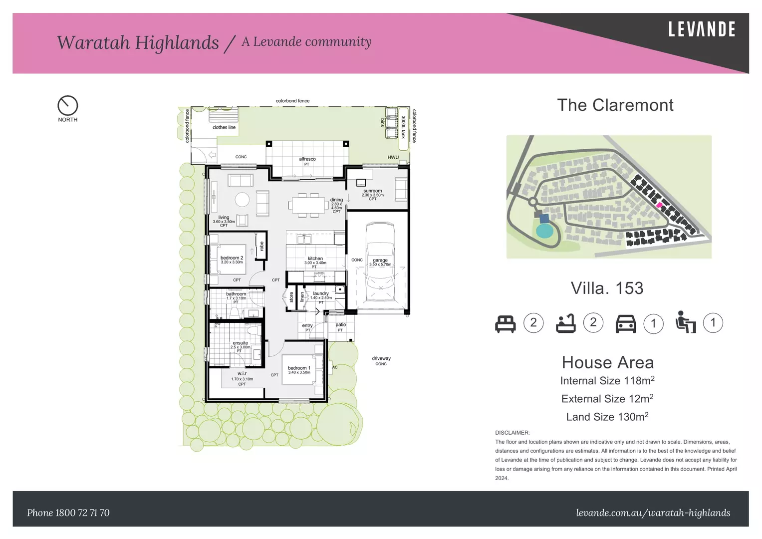 Brand New: Claremont Villa 153