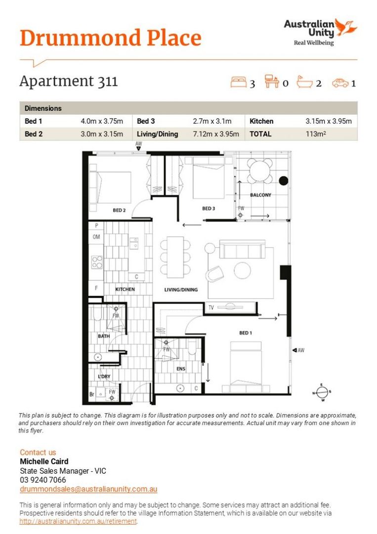 Enjoy Effortless Retirement Living in a Modern 3-Bed Carlton Apartment
