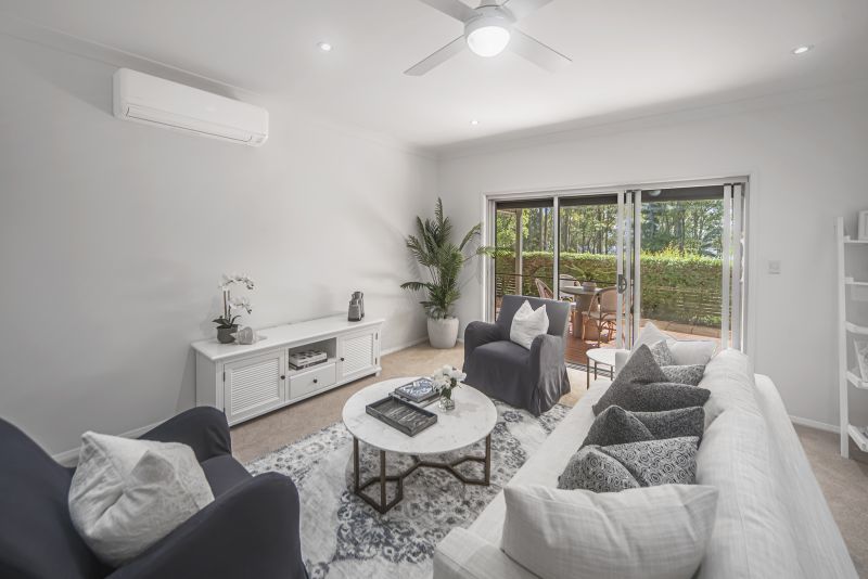 Modern villa with water views