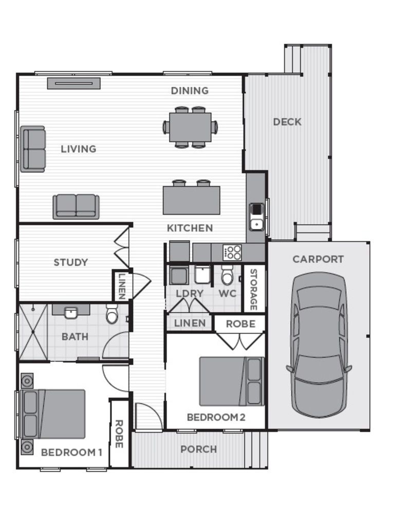 Two bedroom plus Study! - includes a Stone Upgrade!