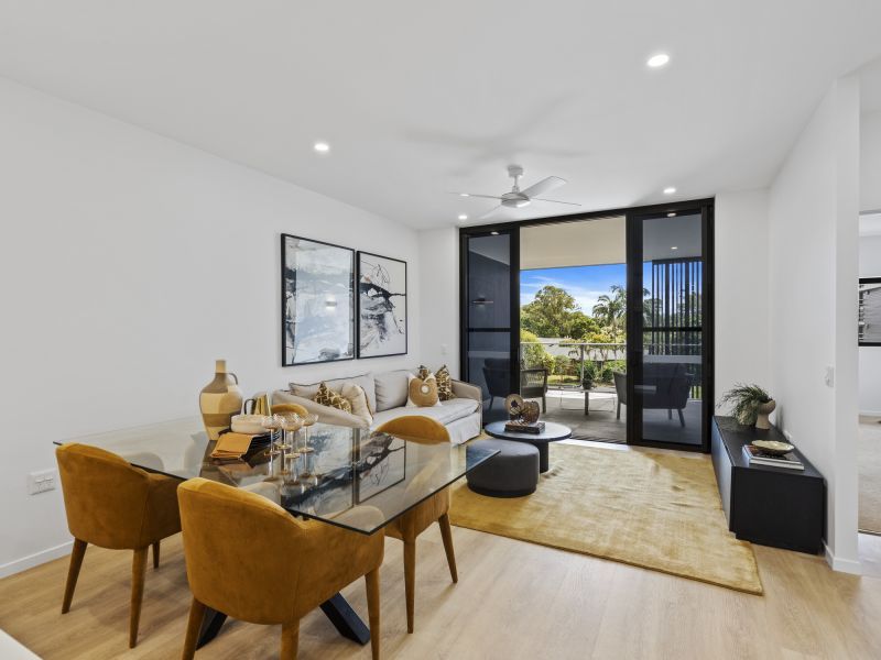 Open-plan two-bedroom apartment
