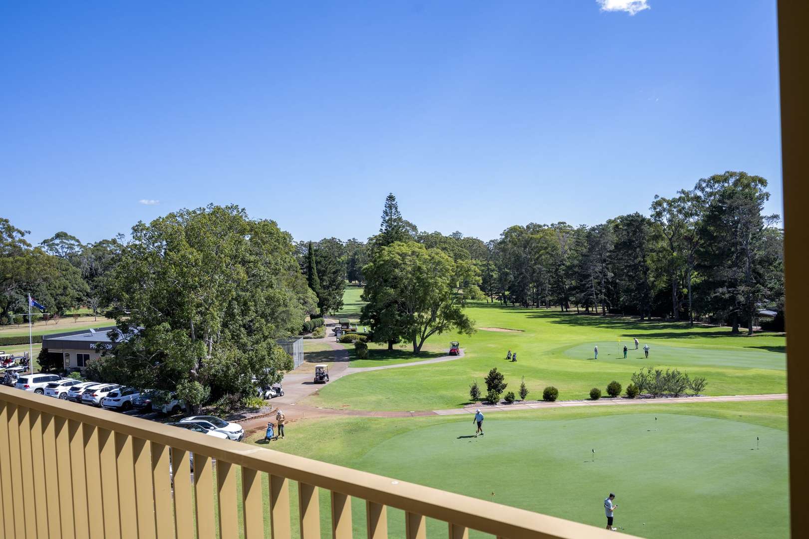 Enjoy a corner outlook over the golf course