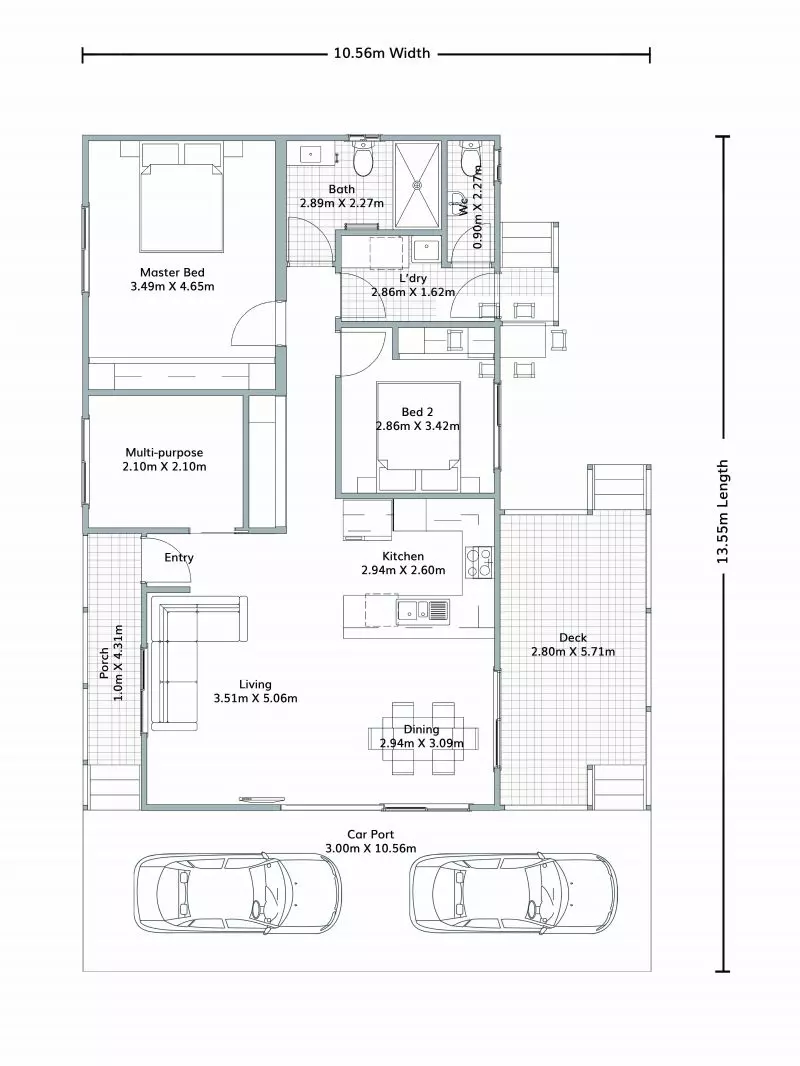 Elegant and simple living