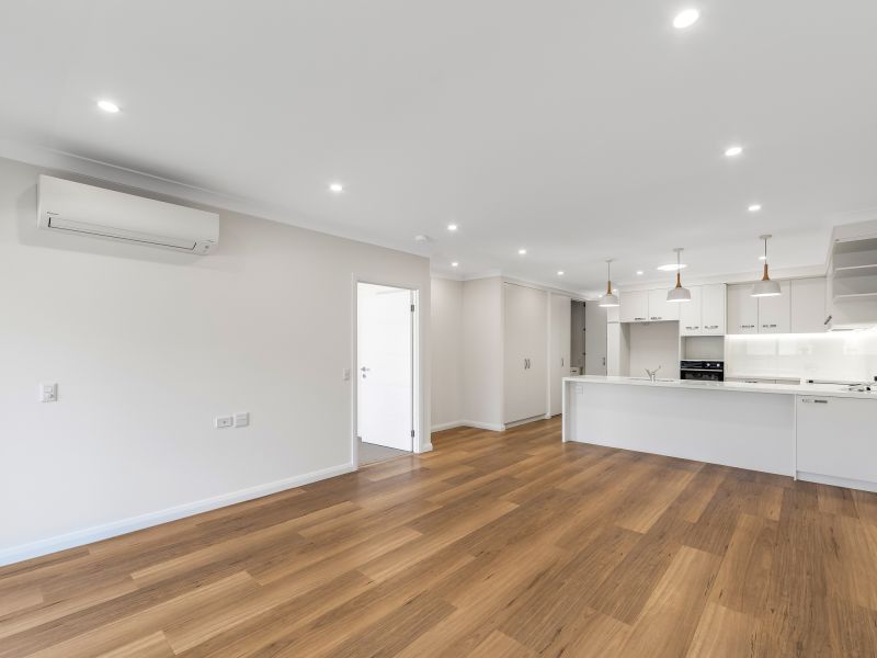 Modern two-bedroom villa with a stylish Paterson design, featuring vinyl flooring