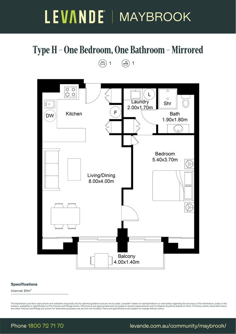 One Bedroom | Unit 310